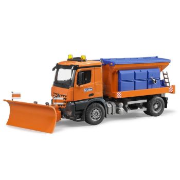 Camion Deszapezire Mercedes Benz Arocs Cu Indicatoare Bruder 03685