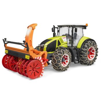 Tractor Claas Axion 950 Cu Lanturi Si Freza Pentru Zapada Bruder 03017