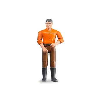 Figurina Barbat Cu Camasa Portocalie Bruder 07