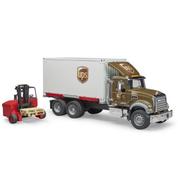 Camion Ups Mack Granite Cu Motostivuitor Bruder 02828