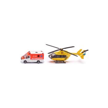 Set Ambulanta Cu Elicopter Siku 1850