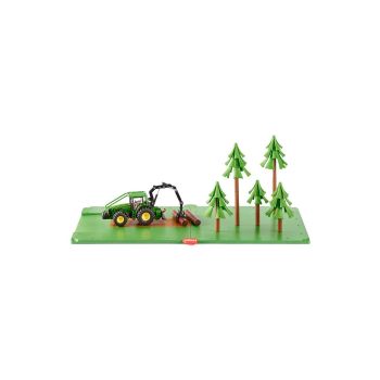 Set Forestier Cu Tractor Si Copaci Siku 5605