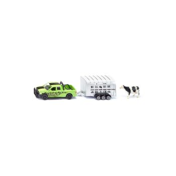 Masina Dodge Ram 1500 Cu Remorca Pentru Animale Siku 1998