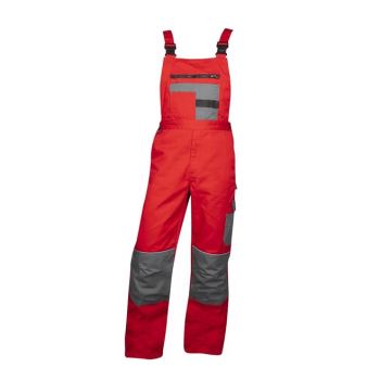 Pantaloni Ardon cu Pieptar 2Strong Rosu/gri
