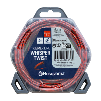 Fir motocoasa Husqvarna 2.4 mm x 12 m Whisper Twist, Profesional, profil rasucit