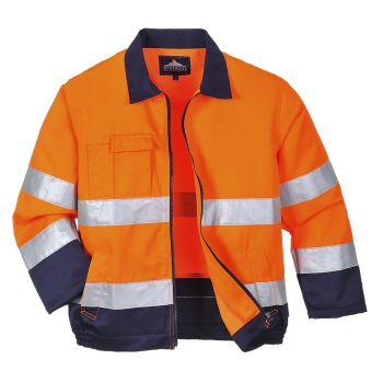 Jacheta Madrid HiVis Portocaliu/Bleumarin