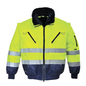Jacheta Pilot 3 in 1 Hi Vis Galben/Bleumarin