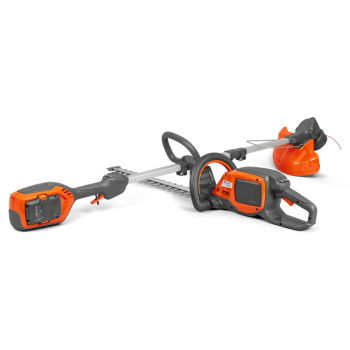 Set trimmer Husqvarna 215iL și motounealtă gard viu Husqvarna 215iHD45